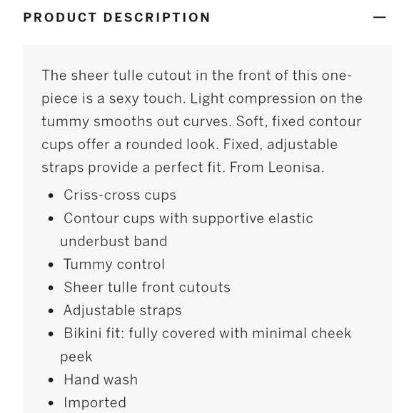 LEONISA SHAPEWEAR Cross-Front One-Piece Slimming Swimsuit - Picture 3 of 5